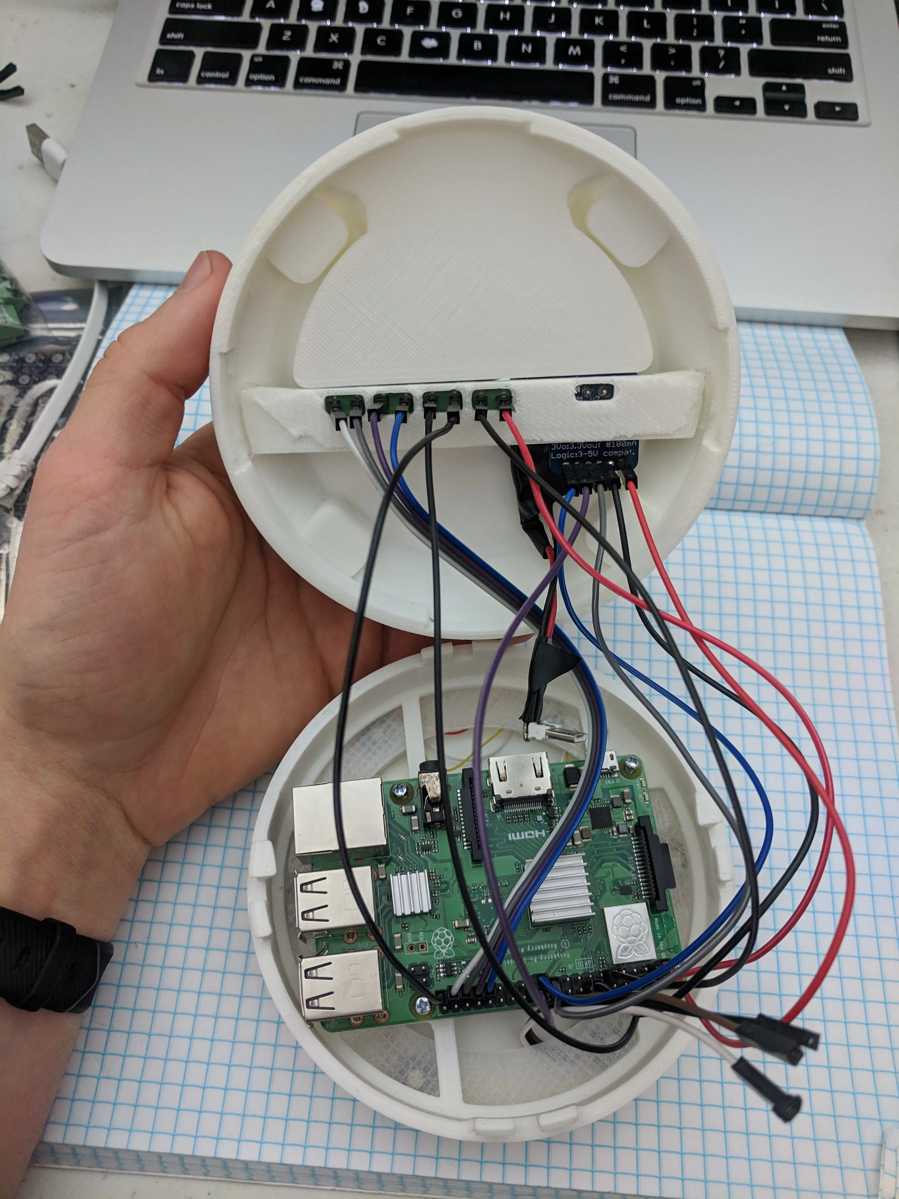 Second SmartKiln prototype with Raspberry Pi in enclosure