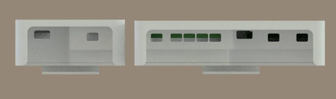 SmartKiln final enclosure render - side view bottom